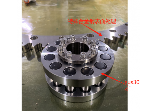 RGD齒圈齒輪是全SUS304不銹鋼材質(zhì)還是其他材質(zhì)？特殊合金鋼表面處理會生銹嗎？硬度多少？